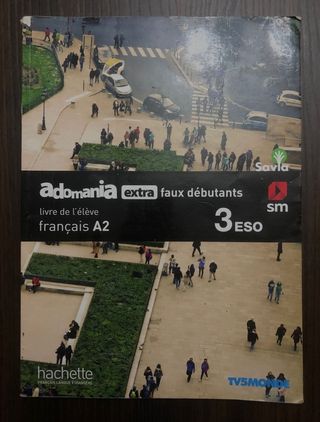 Libro de Francés Adomania 3 ESO , Savia