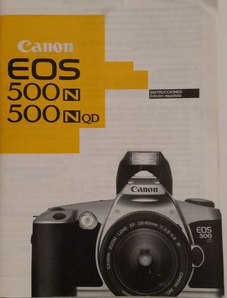 Cámara analógica Canon 500n + objetivo + funda