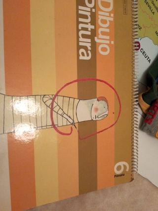 libro de dibujo y pintura de sexto de primaria