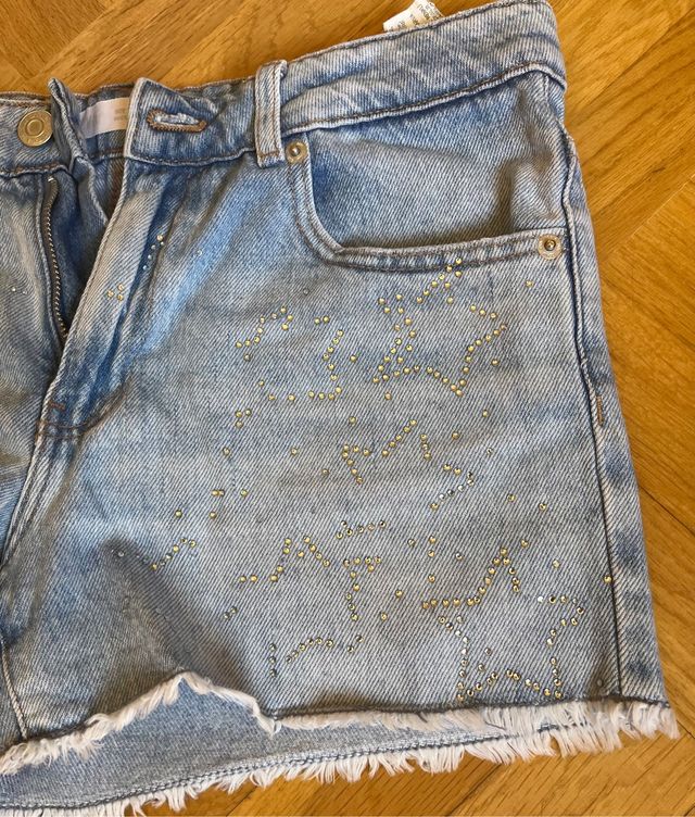Short vaquero Zara Kids.
