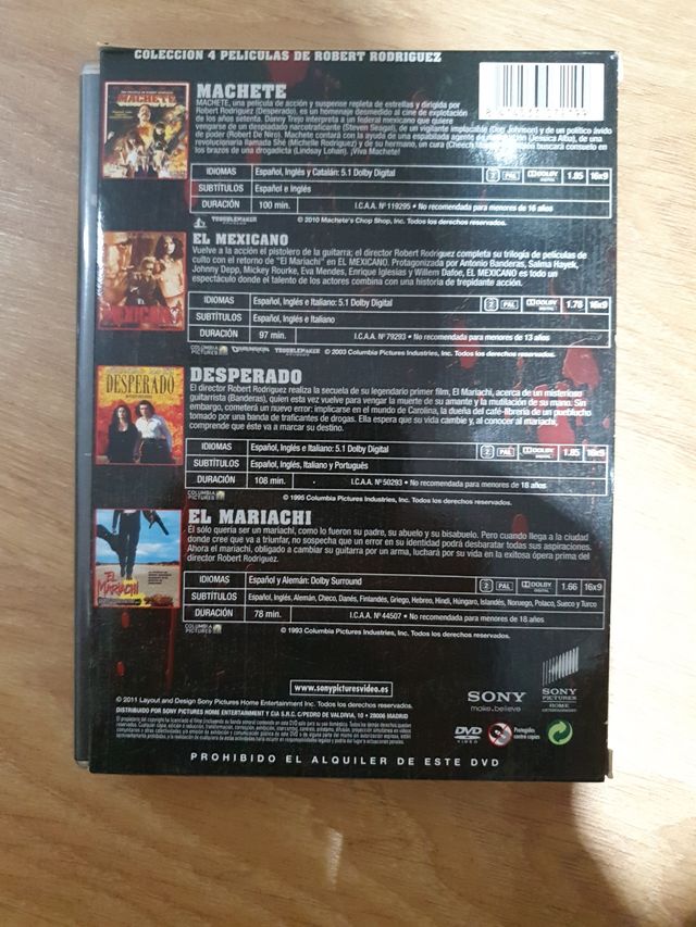 Robert Rodríguez Dvd