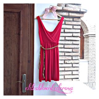 Vestido rojo midi💟 Robe rouge💟