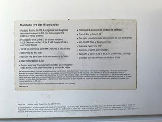 Portátil Apple MacBook Pro 15"