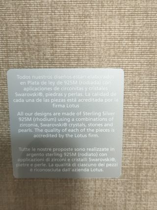 Pendientes de plata marca Lotus