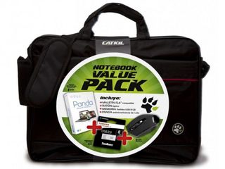 Pack maletín 15.6" + ratón + pendrive + antivirus