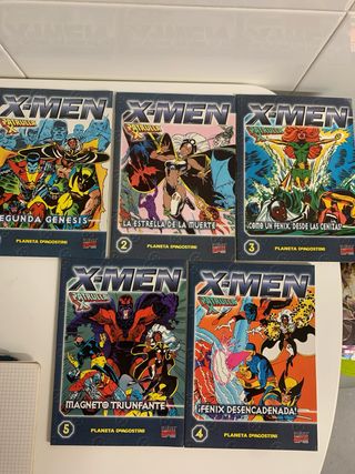 X-men patrulla x tapa blanda vol 1,2,3,4y 5