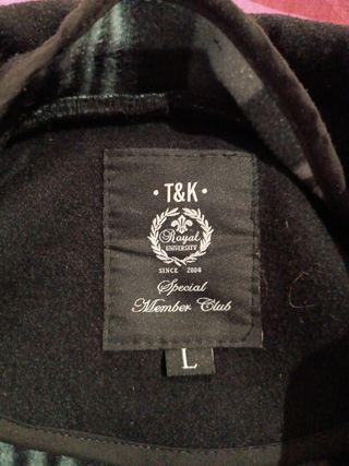 Abrigo L negro T&K