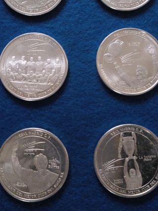 Monedas conmemorativas Real Madrid