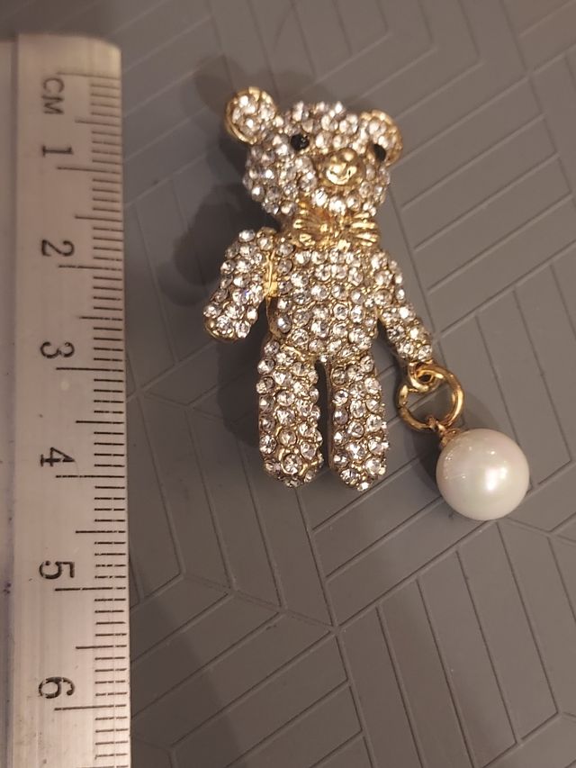 Broche imperdible diseño oso osito joyas mujer