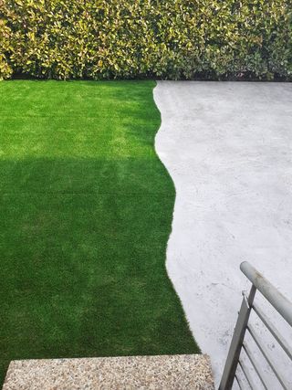 Instalación de césped artificial