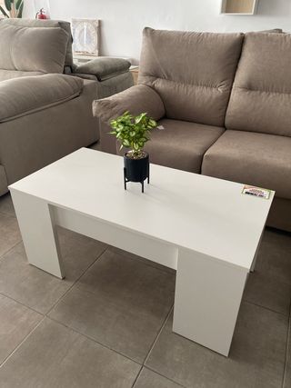 MESA DE CENTRO ELEVABLE BLANCO NUEVO
