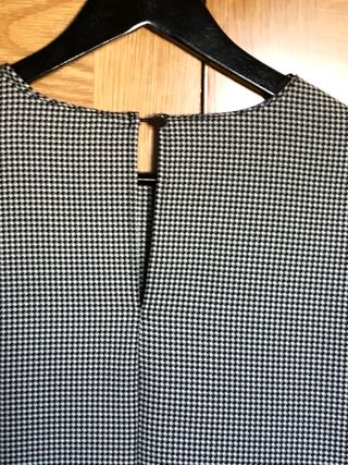 Vestido cuadros pata de gallo. XS. Zara. Nuevo!