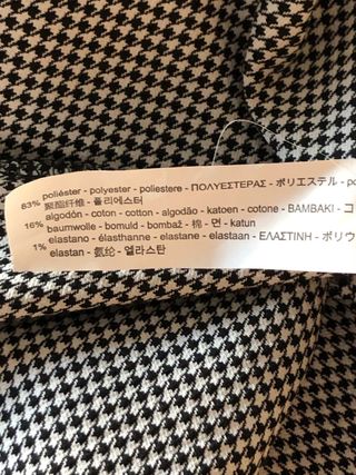 Vestido cuadros pata de gallo. XS. Zara. Nuevo!