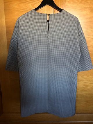 Vestido cuadros pata de gallo. XS. Zara. Nuevo!