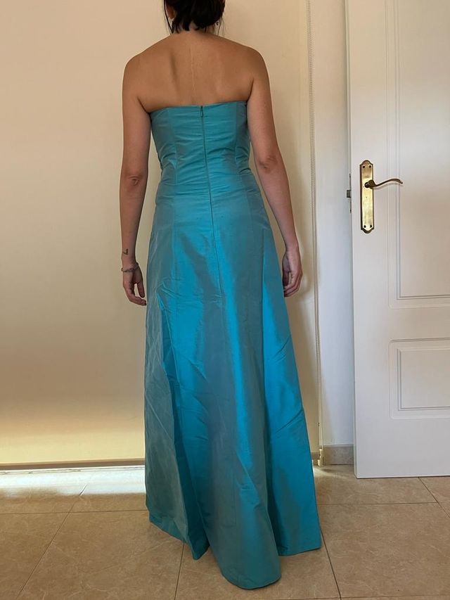 Vestido largo fiesta azul