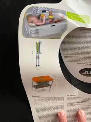 BAÑERA CAMBIADOR DE BEBE