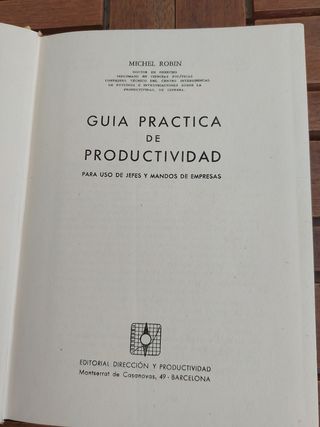 Guía práctica de productividad para uso de jefes