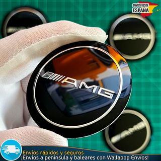 Emblemas AMG Mercedes 56mm Tapas Llantas (4 Uds)