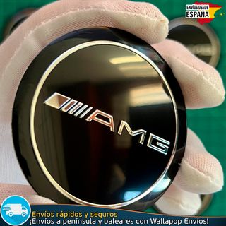 Emblemas AMG Mercedes 56mm Tapas Llantas (4 Uds)