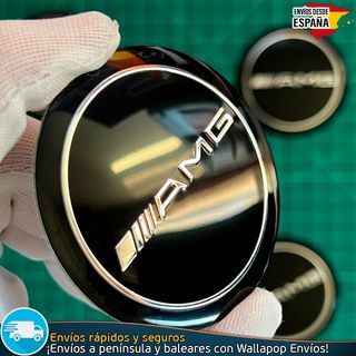 Emblemas AMG Mercedes 56mm Tapas Llantas (4 Uds)