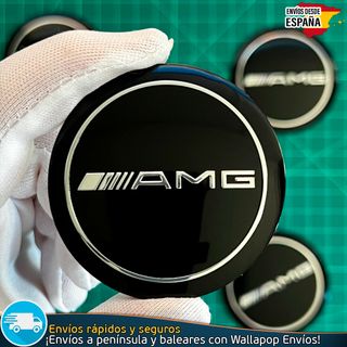 Emblemas AMG Mercedes 56mm Tapas Llantas (4 Uds)