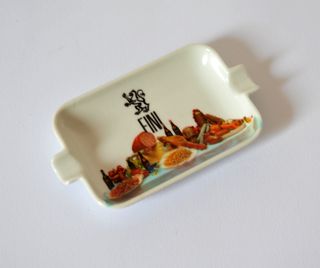 Cenicero vintage de melamina, publicidad de FINI.