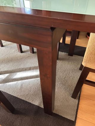 Mesa robusta grande extensible a 185cm