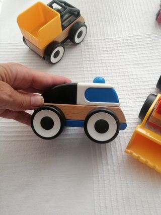 lote 3 Coches desmontables madera