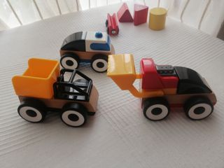 lote 3 Coches desmontables madera