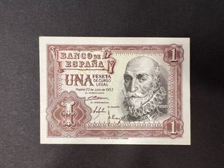 Billete 1 peseta 1953