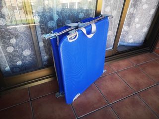 Tumbona Playa Piscina azul plegable