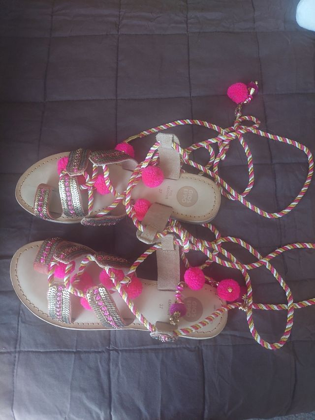 Sandalias giossepo fucxias