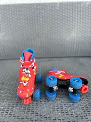 patines bota Mickey 4 ruedas niñ@