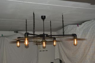 Lampadario artigianale piatti batteria