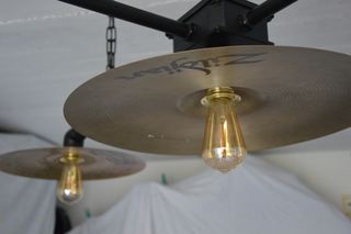 Lampadario artigianale piatti batteria