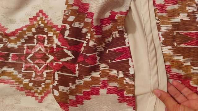 Vestido midi estampado étnico