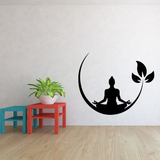 Adesivo Parede Autocolante Meditação Budismo Zen