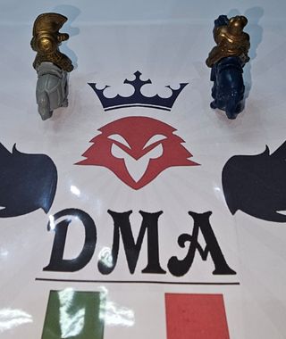 Soldatini kinder Sorpresa, 2 Cavalieri a cavallo.