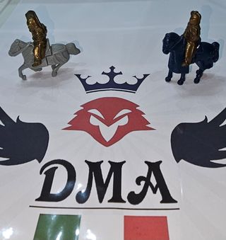 Soldatini kinder Sorpresa, 2 Cavalieri a cavallo.