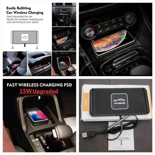 Base Carga inalámbrica Samsung Iphone Coche 