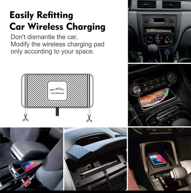 Base Carga inalámbrica Samsung Iphone Coche 