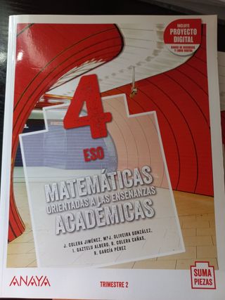 Matemáticas 4 ESO