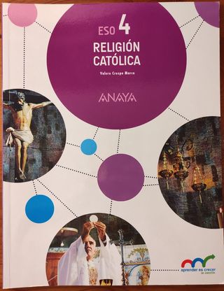 Libro Religión Católica 4° ESO Anaya