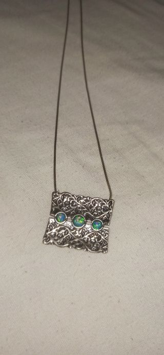 Colgante plata 925 con ópalos