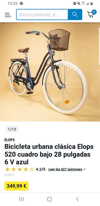 Bicicleta de paseo, precio negociable.