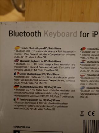 teclado bluetooth para PC/ iPad/ iPhone
