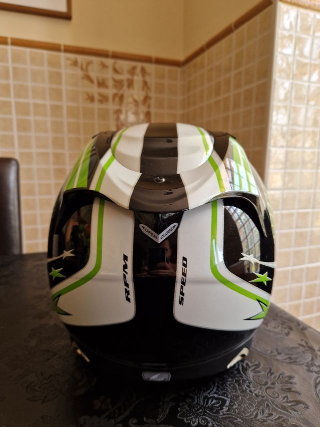 Casco Scorpion exo visera estropeada