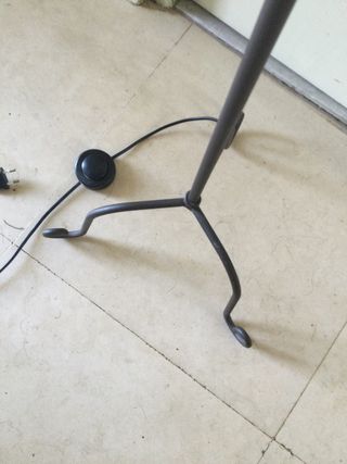 Lampara pie de forja