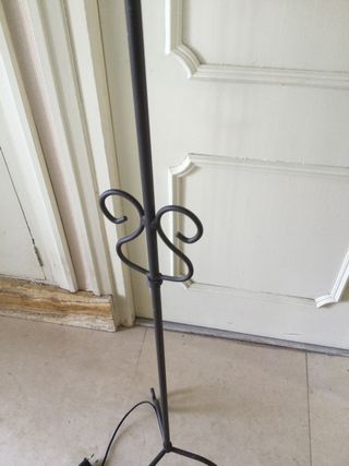 Lampara pie de forja