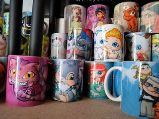 tazas con ilustraciones Disney